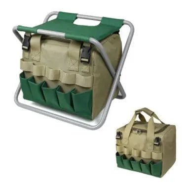 Ergonomic Folding Gardening Stool with Tote Bag - soilcommander