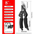 Ergonomic Stainless Steel Pruning Shears for Coarse Branch Shears - soilcommander