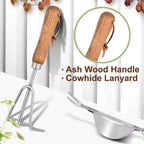 Ergonomic Wooden Handle Steel Gardening Shovel - soilcommander