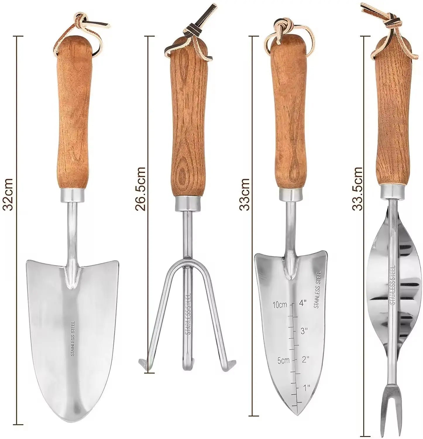 Ergonomic Wooden Handle Steel Gardening Shovel - soilcommander