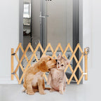 Expandable Wooden Dog Gate and Safety Fence - soilcommander
