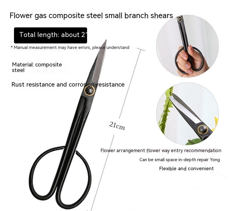Premium Sharp Garden Scissors Tool With Ergonomic & Non-Slip Handle