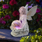 Flower Fairy European - style Creative Home Garden Villa Decoration Handicraft Resin Statue Ornaments - soilcommander