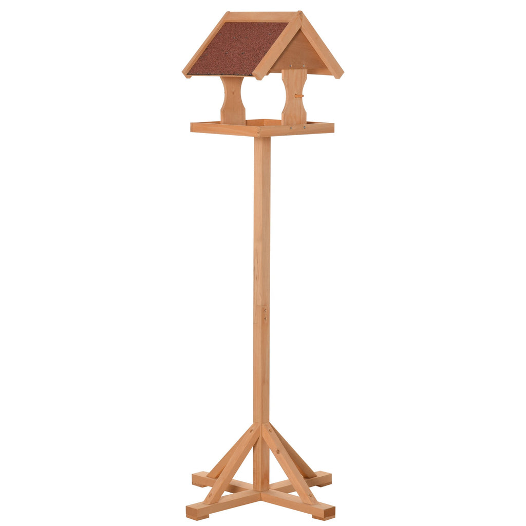Freestanding Wooden Bird Table | Weatherproof UK Garden Feeder - soilcommander