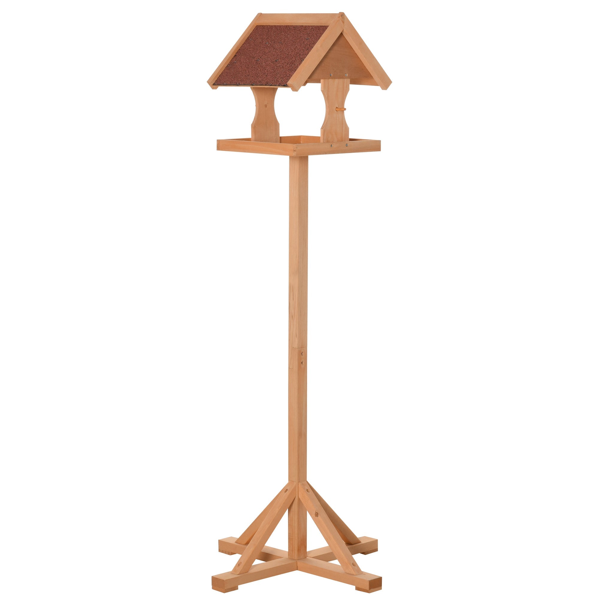 Freestanding Wooden Bird Table | Weatherproof UK Garden Feeder - soilcommander