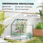 Galvanised Steel Raised Garden Bed with Mini Greenhouse Cover - soilcommander