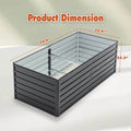 Galvanized Raised Large Garden Bed Planter Kit For Vegetables, Fruits, And Herbs - soilcommander