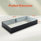 Galvanized Raised Large Garden Bed Planter Kit For Vegetables, Fruits, And Herbs - soilcommander