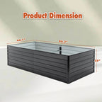 Galvanized Raised Large Garden Bed Planter Kit For Vegetables, Fruits, And Herbs - soilcommander