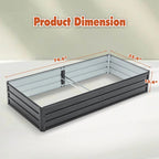 Galvanized Raised Large Garden Bed Planter Kit For Vegetables, Fruits, And Herbs - soilcommander