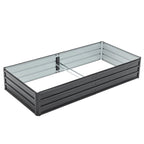 Galvanized Raised Large Garden Bed Planter Kit For Vegetables, Fruits, And Herbs - soilcommander