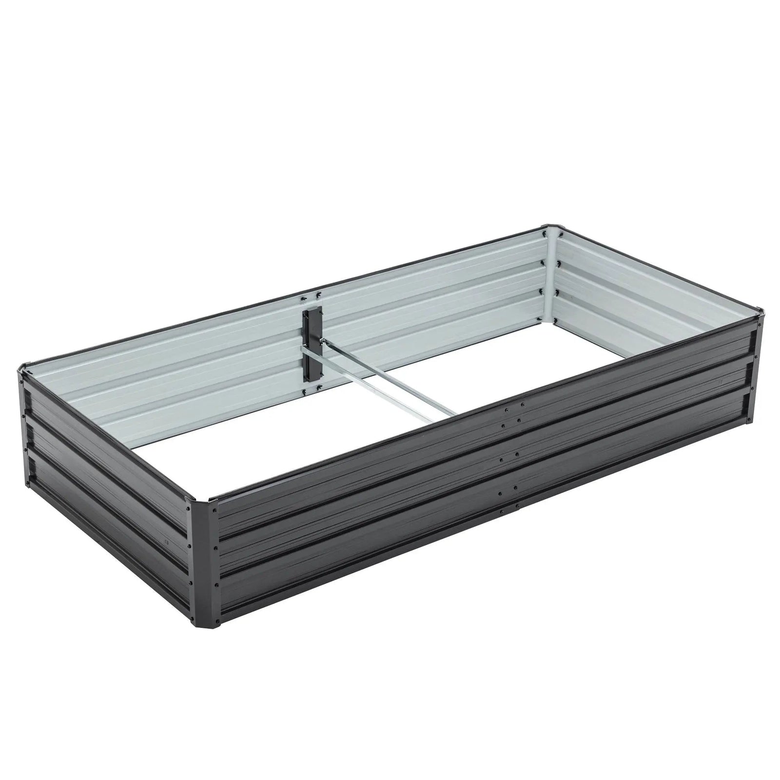 Galvanized Raised Large Garden Bed Planter Kit For Vegetables, Fruits, And Herbs - soilcommander