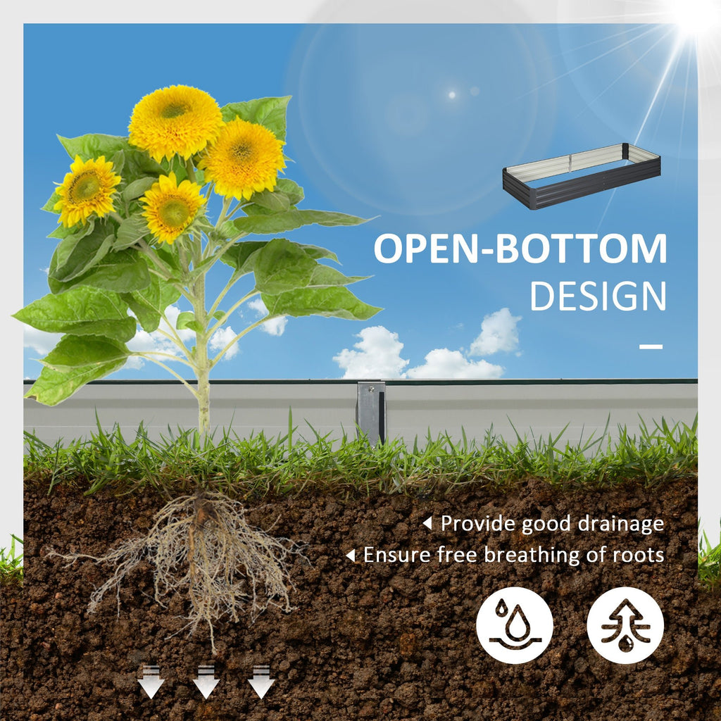 Galvanized Steel Raised Garden Bed – Rust - Proof Planter Box - soilcommander