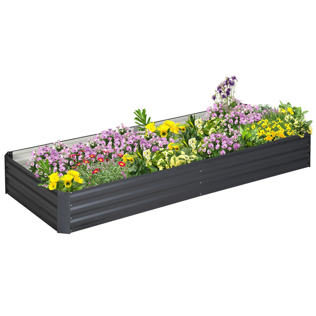 Galvanized Steel Raised Garden Bed – Rust - Proof Planter Box - soilcommander