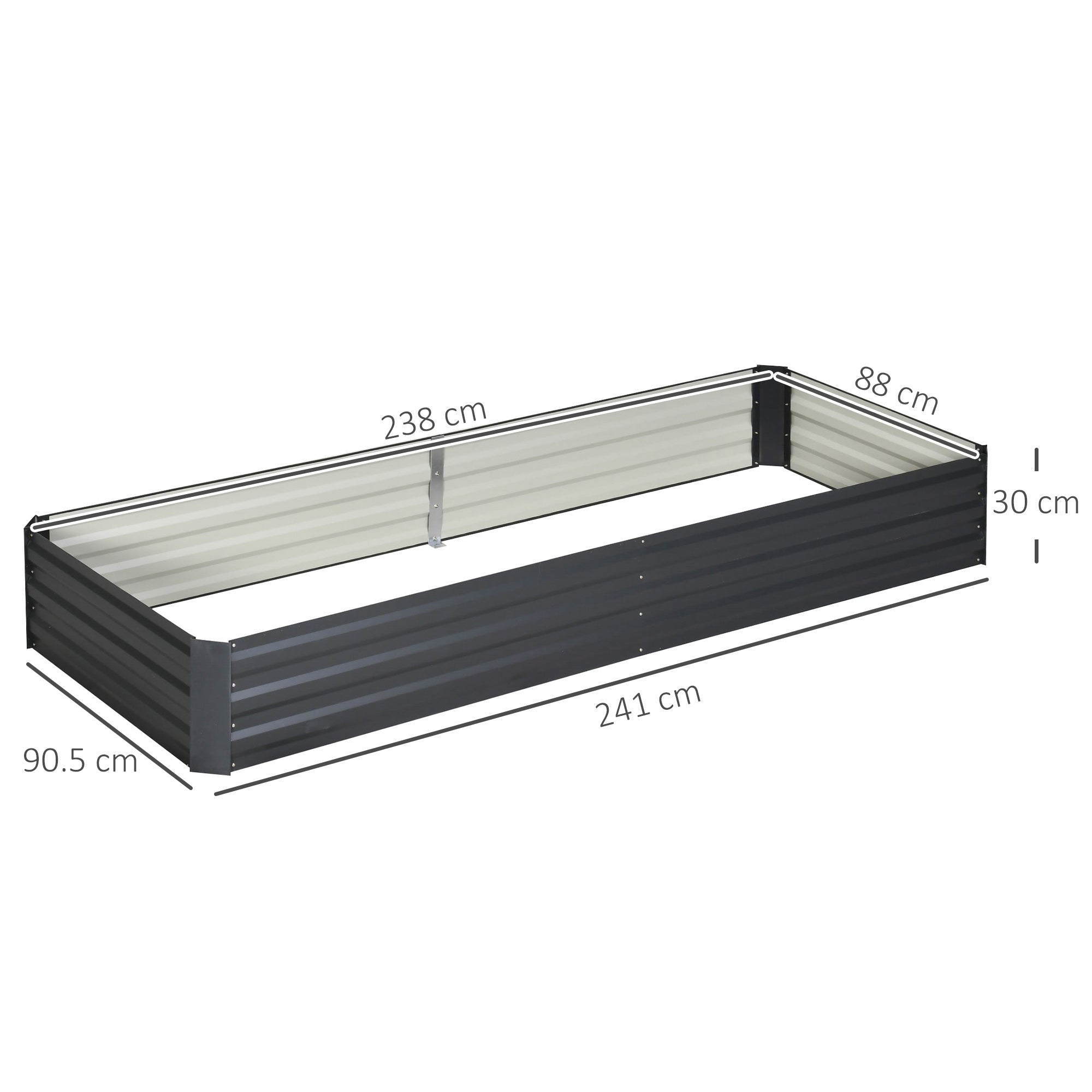 Galvanized Steel Raised Garden Bed – Rust - Proof Planter Box - soilcommander