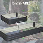 Galvanized Steel Raised Garden Bed – Rust - Proof Planter Box - soilcommander