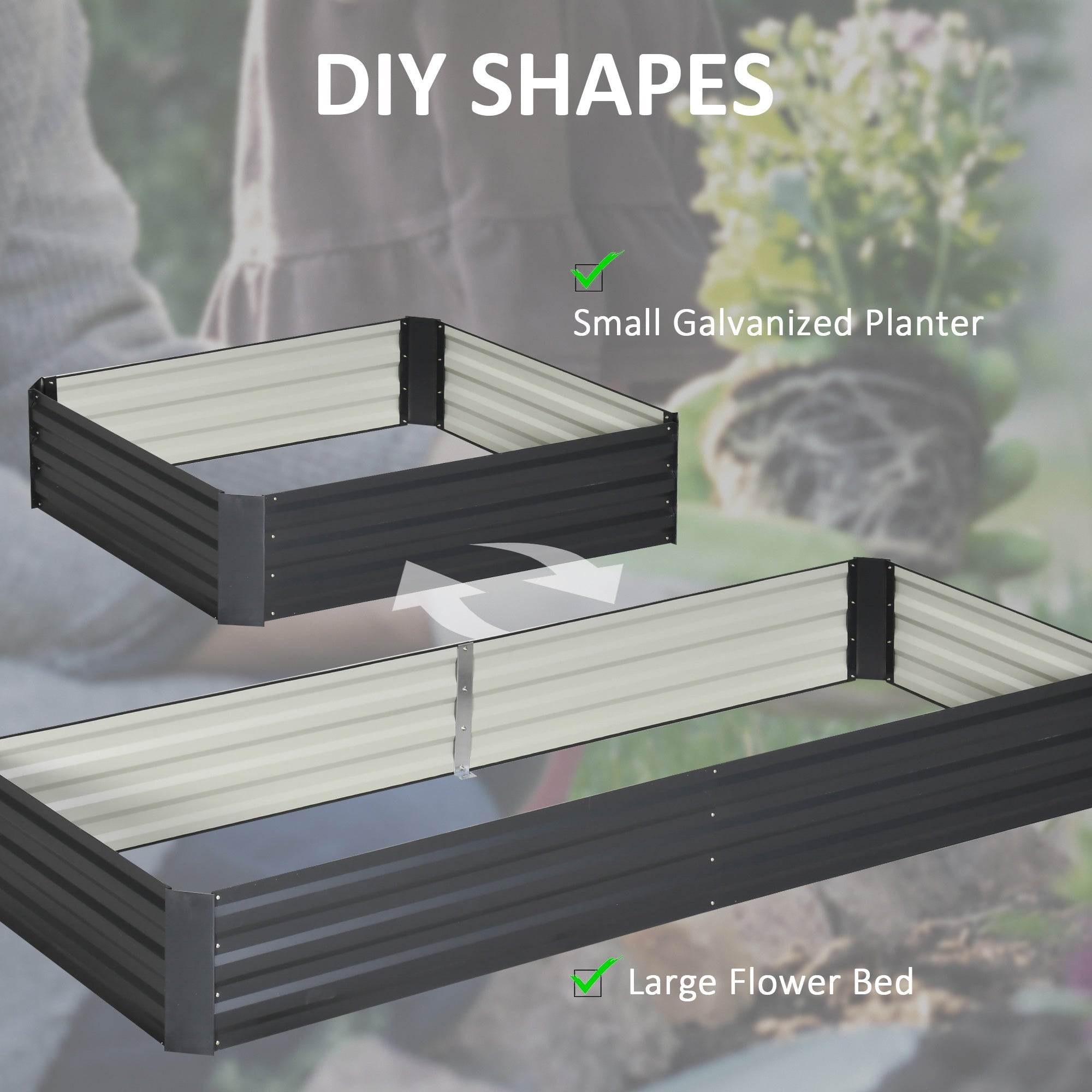 Galvanized Steel Raised Garden Bed – Rust - Proof Planter Box - soilcommander
