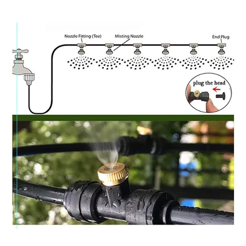 Garden Cooling Atomization Cooling System Set - soilcommander