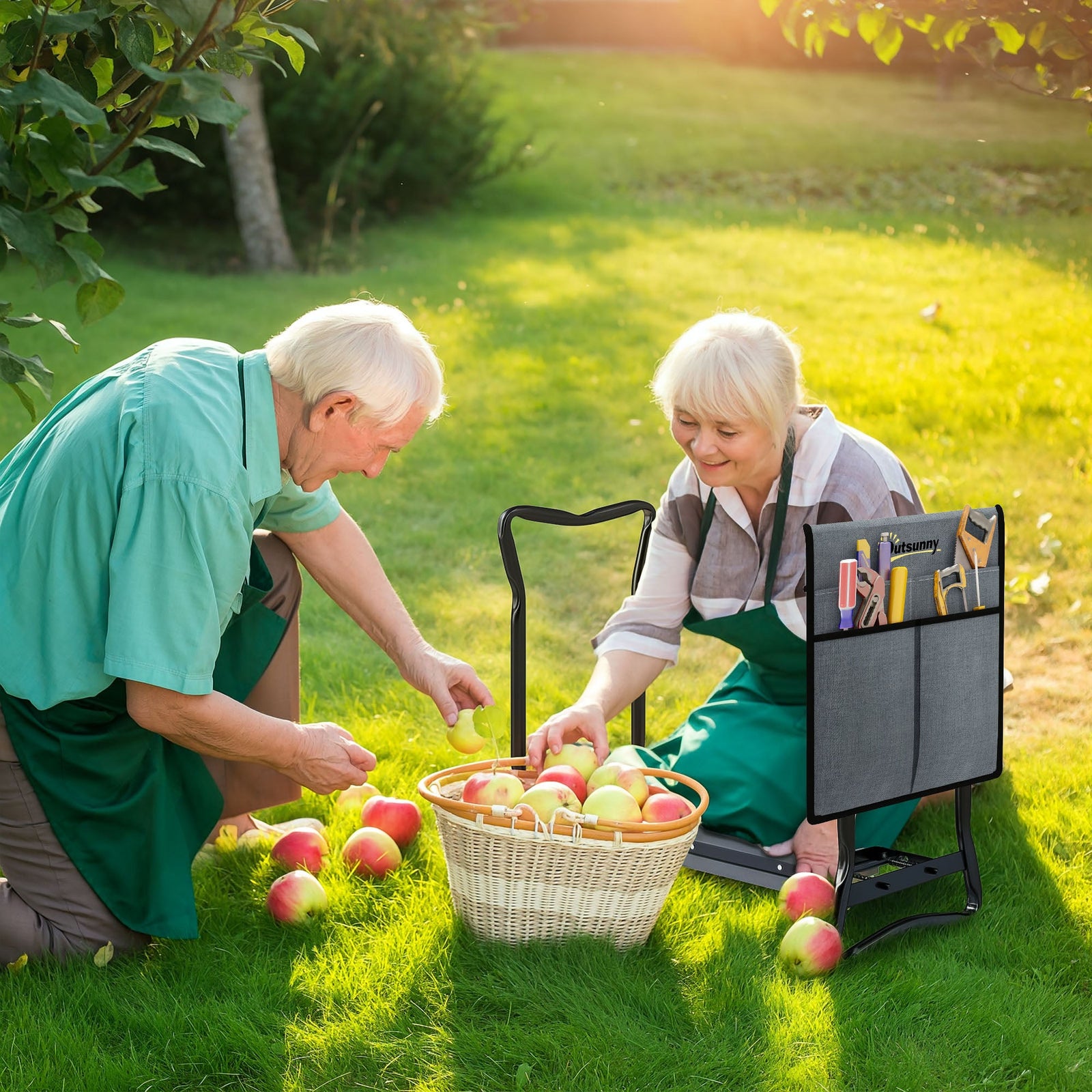 Garden Kneeler Seat with Tool Bag | SoilCommander - soilcommander