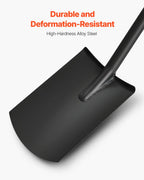 Garden Spade with D - Grip: Heavy - Duty Square Blade for UK Allotments - soilcommander