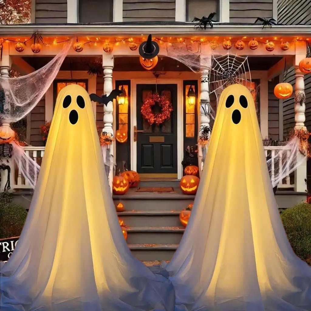 Halloween Decor Spooky Ghost Yard Stake With Stake Weatherproof Porch Garden Decorations For Front Yard Haunted House Props - soilcommander