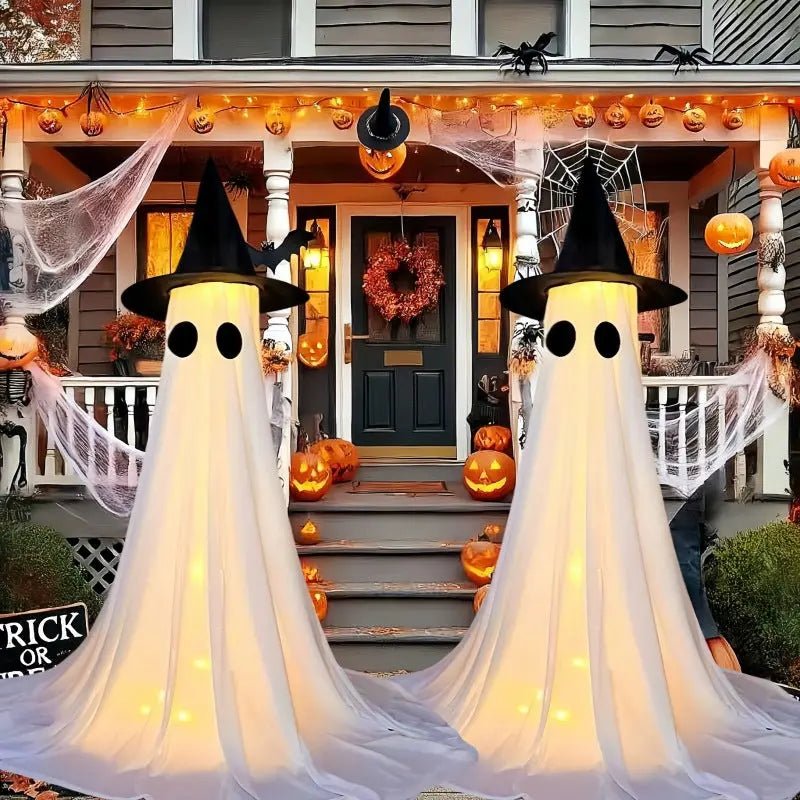 Halloween Decor Spooky Ghost Yard Stake With Stake Weatherproof Porch Garden Decorations For Front Yard Haunted House Props - soilcommander