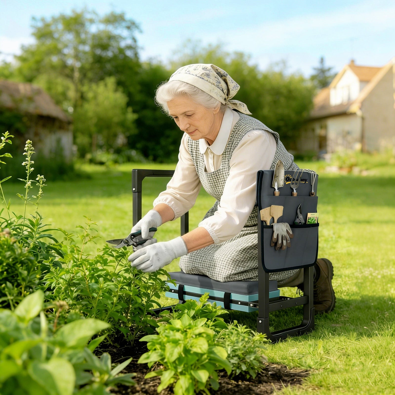 Heavy Duty Foldable Garden Kneeler and Seat - SoilCommander