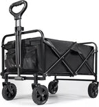 Heavy - Duty Foldable Garden Wagon & Outdoor Camping Trolley - soilcommander