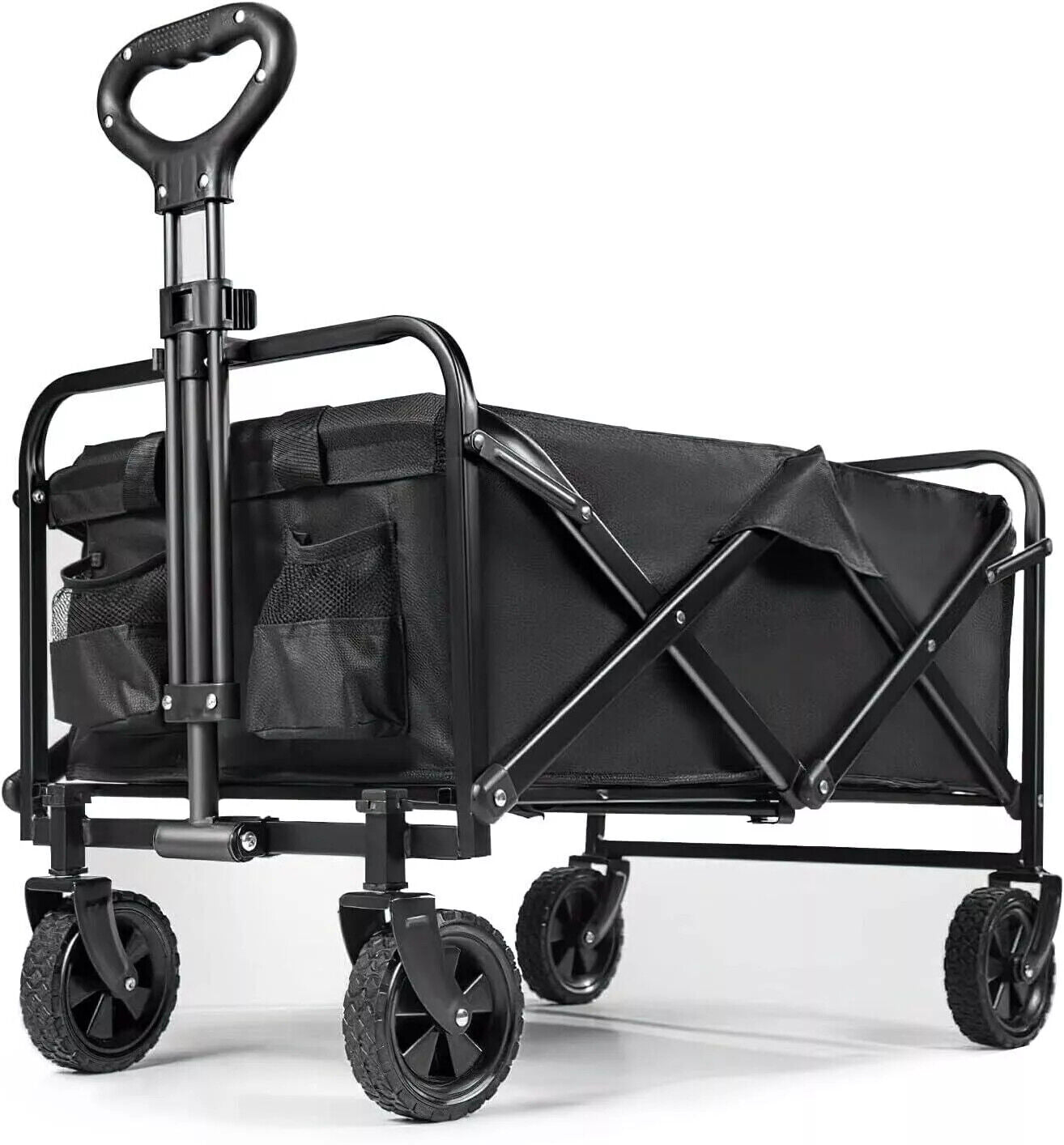 Heavy - Duty Foldable Garden Wagon & Outdoor Camping Trolley - soilcommander