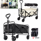 Heavy - Duty Foldable Garden Wagon & Outdoor Camping Trolley - soilcommander