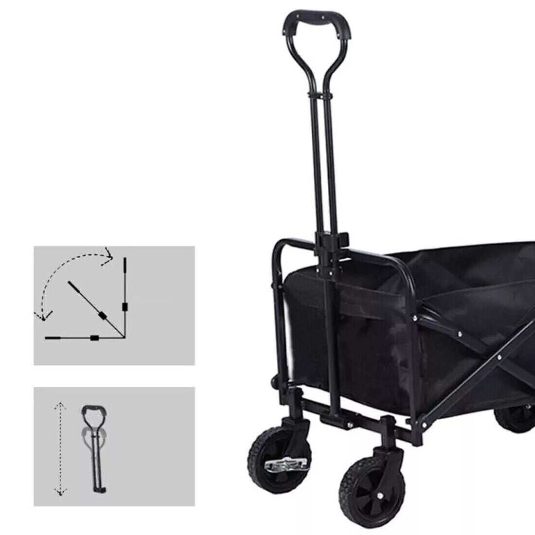 Heavy - Duty Foldable Garden Wagon & Outdoor Camping Trolley - soilcommander