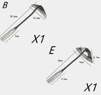 Heavy - Duty Manganese Steel Hollow Arc Trapezoidal Hoe - soilcommander