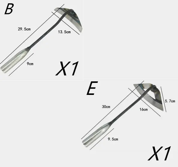 Heavy - Duty Manganese Steel Hollow Arc Trapezoidal Hoe - soilcommander