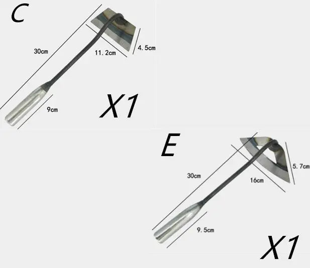 Heavy - Duty Manganese Steel Hollow Arc Trapezoidal Hoe - soilcommander