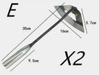 Heavy - Duty Manganese Steel Hollow Arc Trapezoidal Hoe - soilcommander