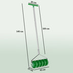 Heavy Duty Rolling Lawn Aerator & Spike Roller - soilcommander