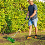Heavy Duty Rolling Lawn Aerator & Spike Roller - soilcommander