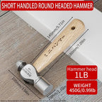 High - Carbon Steel Mini Claw Hammer for Woodworking & DIY - soilcommander