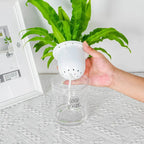 Home Decor Self - Watering Hydroponic Double Tier Visual Water Level Flowerpot - soilcommander