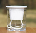 Home Decor Self - Watering Hydroponic Double Tier Visual Water Level Flowerpot - soilcommander