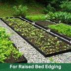 Landscape Edging Strips, With Anchored Tips, Unexcavated Garden Edging Kits, Plastic Flexible Garden Bed And Lawn Courtyard Paving Stone Pathways - SoilCommander