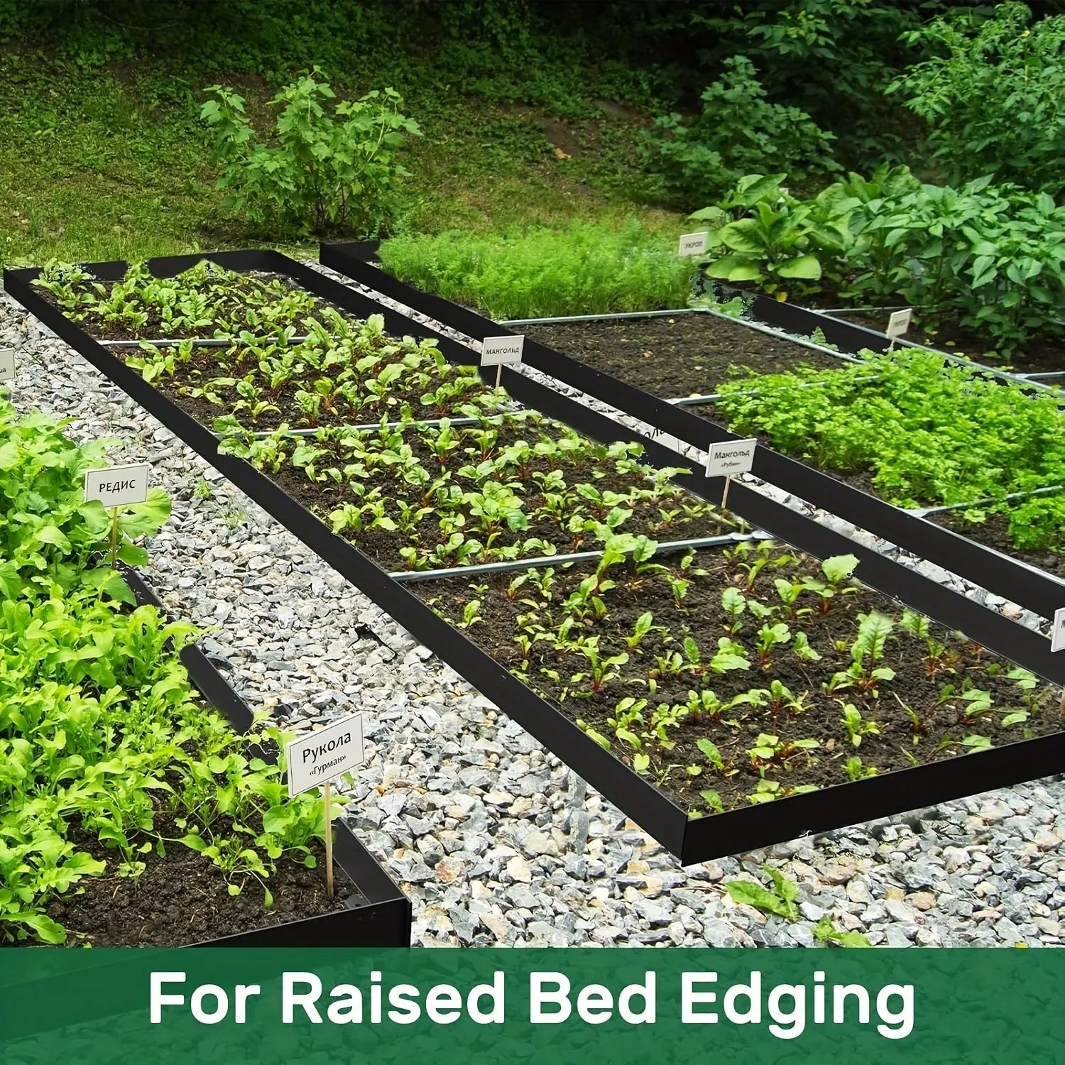 Landscape Edging Strips, With Anchored Tips, Unexcavated Garden Edging Kits, Plastic Flexible Garden Bed And Lawn Courtyard Paving Stone Pathways - SoilCommander