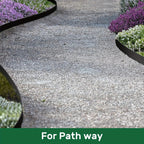 Landscape Edging Strips, With Anchored Tips, Unexcavated Garden Edging Kits, Plastic Flexible Garden Bed And Lawn Courtyard Paving Stone Pathways - SoilCommander