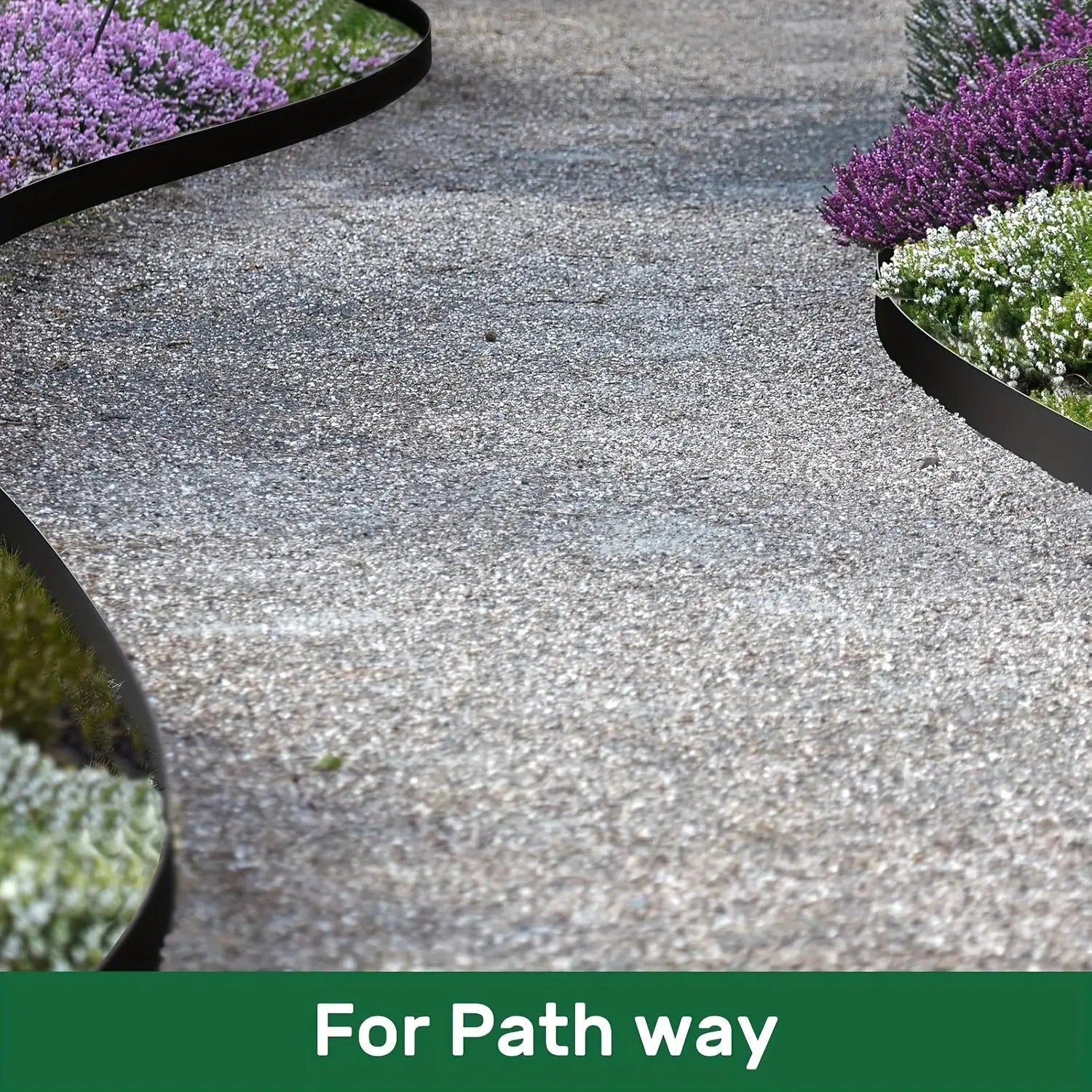 Landscape Edging Strips, With Anchored Tips, Unexcavated Garden Edging Kits, Plastic Flexible Garden Bed And Lawn Courtyard Paving Stone Pathways - SoilCommander