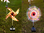 Led Solar Wind Spinner Light Garden Path Outdoor Yard Pinwheels Windmill Decor Patio Lawn Christmas Holiday Decoration - soilcommander