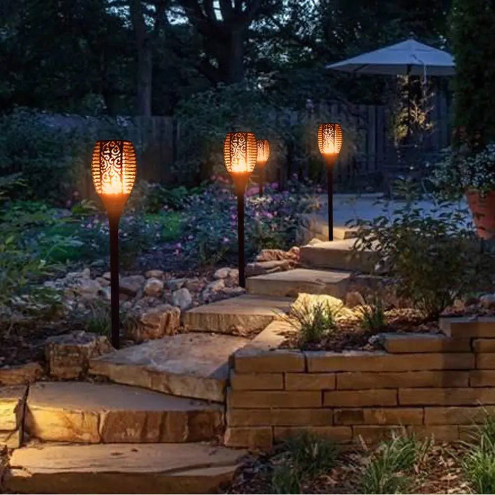 LED Waterproof Solar Torch Light Lamp Outdoor Landscape Decoration Garden Lawn Light - soilcommander