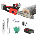 Lightweight Cordless Chainsaw Kit with Dual Batteries & Auto Oiler - soilcommander
