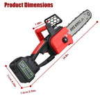 Lightweight Cordless Chainsaw Kit with Dual Batteries & Auto Oiler - soilcommander