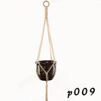 Macrame Plant Hanger – Boho Cotton Rope Hanging Planter - soilcommander