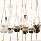 Macrame Plant Hanger – Boho Cotton Rope Hanging Planter - soilcommander